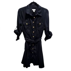 Chartes Club button up black dress